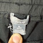 Aerie Black Track Pants with White Stripes SZ:XL Photo 6