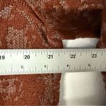 Chico's Chico’s Cardigan Women M Rust Brown Open Front Waterfall Ruffled Lace Textured Photo 9