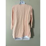 L.L.Bean Women Peach Pink Three Quarter Sleeve V Neck Top Size L Photo 2