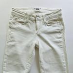 Paige Verdugo Ankle Jeans Size 25 White Stretch Slim Fit 5 Pocket Fray Edge Photo 2
