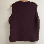 Parkhurst Faux Fur Vest Size Large Brown Photo 6