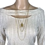 Vintage Napier Multi Strand Necklace and Carl Art Locket Rectangle Gold Tone Photo 5