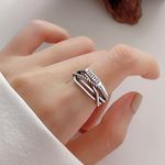 Unisex ring Forever ring sterling silver ring silver ring stacking ring stackable ring twisted ring lawyered ring Photo 0