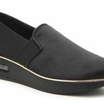 Karl Lagerfeld  Women’s Black Satin Platform Shoes- Size 10 Photo 0