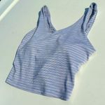 Athleta Striped Blue Women's Sports Bra Top Size M Photo 0