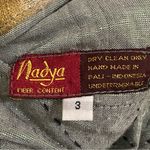 Handmade Nadya Linen Beaded Reversible Artsy Art To Wear Jacket Large Whimsical Photo 10