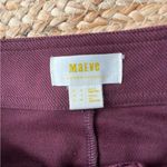 NWT Anthropologie Maeve Pants Womens 2 Burgundy Red Split Hem Pintuck Skinny Leg Photo 1