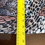 Agenda Black and Brown Animal Print Cowl Neck y2k Blouse Size L Photo 6