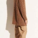 Vince ππ Braided Cable Cardigan Alpaca Wool Blend ~ Cream NWT Photo 10