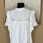 Free People  Le Femme Top in White BNWTS Photo 4