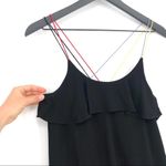 Ro & De Ruffle Tank Multi Color Straps Black S Photo 1