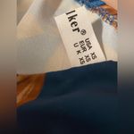 Cantonwalker Navy & Red Floral Cowl Neck Sleeveless Satin Slip Mini Dress Photo 12