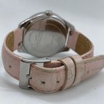 Guess ladies Quartz analog rhinestones 37mm silver tone case pink band runs Photo 3