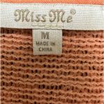 Miss Me long sleeve tie vneck orange mini dress Photo 2