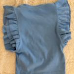 ZARA Blue Ruffle Top Photo 2