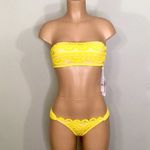 PilyQ gold lace bikini. NO STRAPS. Retails $192. Medium Photo 2