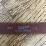 Merona Vintage | Leather Western Silver Buckle Y2k Belt Size M/30 Photo 4