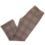 Spanx NWT 20672Q Perfect Kick Flare in Orange Pop Plaid Ponte Crop Pants XLP Photo 5