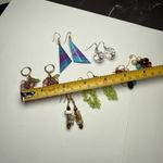 Dangle Drop Pierced Earrings Lot Of 6 Mostly Bead / Beaded Variety Photo 8