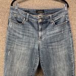Talbots Womans Jeans Size 10 Light Wash Mid Rise Boyfriend Distressed Photo 11