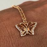 ✨Dainty Butterfly Gold Necklace ! Brand New Photo 0