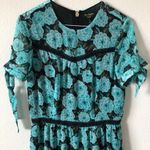 Juicy Couture  Blk Label Blk/Turq Floral Maxi Dress Photo 3