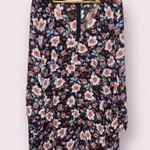 Forever 21  Plus Sheer Long Sleeve Floral Mini Dress - size 2XL Photo 8