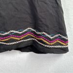 Maurice's Tank Top Womens L Black Rayon Embroidered Lightweight Boho Flowy New Photo 2