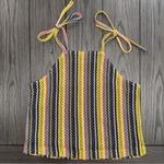 Madewell | Texture & Thread Tie-Shoulder Tank Top in Rainbow Crochet Photo 2