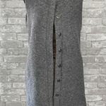 Pleione  Gray fleece snap front vest Photo 1