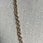 Sweet Lola Brushed Gold Coin & Grey‎ Shimmery Beaded Layered Necklace 21.5" Long Photo 2