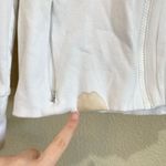 Athleta Fitted Victory Hoodie White Size XS Athletic Workout Jacket Photo 6