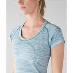Lululemon Women's Swiftly Tech Short Sleeve Scoop Heathered Tofino Teal Sz 8 Photo 2