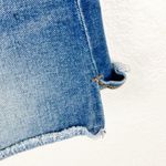 Madewell  Blue Denim High Rise Side Slits Frayed Hem Jean Shorts, Size 32 Photo 5