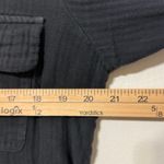 CP Shades  Cotton Gauze Button Down Shirt Size Small Black Faded Photo 6