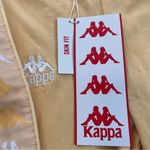 Kappa  Women Logo Tape Eva Yellow Athletic Leggings Size SMALL skinny fit NWT #63 Photo 3