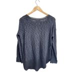 Anthropologie  CircleLight Sweater Size‎ Small Charcoal Gray Long Sleeve Photo 3