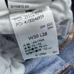 Levi's NWT  Premium 501 Skinny Jeans Medium Indigo Destructed 30x28 Photo 7