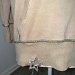 Aeropostale Vtg  Hoodie Women Medium Tan Logo Pullover Kangaroo Pocket 3/4 Sleeve  Photo 6