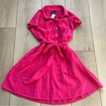 Gap NWT Pink Crinkle Gauze Flutter Sleeve Mini Shirtdress Size Small Petite Photo 6