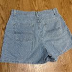 Northcrest Blue Striped Jean Shorts 10 Photo 7