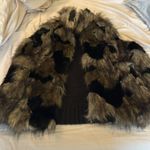 Macy's Inc faux fur vest with knit back pockets warm fun nwot $98 Macy’s Medium M Photo 7