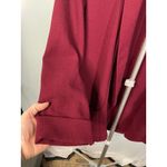 Lush Clothing Lush Burgundy Open Front Blazer Draped Cardigan Jacket Women's M Photo 1