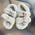 H&M ULTRA CUTE faux fur sandals 🌸🌸🌸 Photo 6