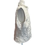 Eddie Bauer Women’s XL White Quilted Goose Down Vest Photo 2