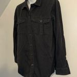 Old Navy dark Gray (?denim) Button Up shirt size medium in women’s Photo 12