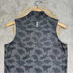 Jamie Sadock Women’s Golf Sleeveless Top Shirt High Neck Collar Printed Size M Black Size M Photo 4