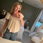 American Eagle  Women's Cream Top Photo 3