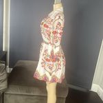 Women’s Floral Print White Summer Mini Dress *Tag Size M fits like a SMALL NEW White Photo 13