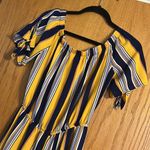 J for Justify Striped Short-Sleeve Jumpsuit Photo 1